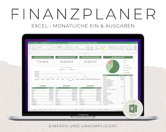 Excel Budget Planning Template: Financial Planner - Household Book, Budget Planner, Digital Download