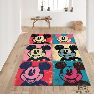 Vintage Mickey Mouse Rugs - Etsy