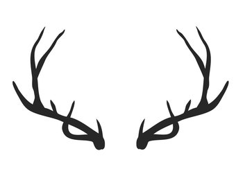 Hjorthorn SVG, Mulhjortsilhuett (digital fil)