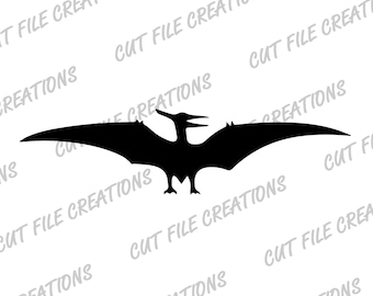 Pterodactyl Dinosaur (svg, png, eps, dxf) Cut Files (Digital File)