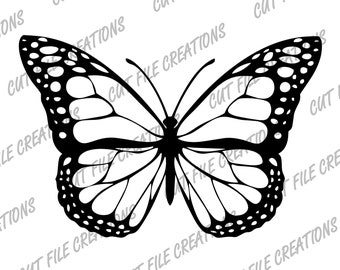 Archivos de corte SVG de mariposa (png, eps, dxf) (Descarga instantánea)