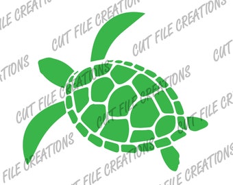 Tortuga SVG, Tortuga hawaiana PNG, Archivos de corte (Descarga digital)