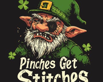 Funny St Patricks Day Leprechaun PNG, Silhouette Sublimation File