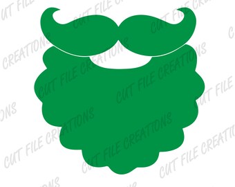 Leprechaun Beard SVG, St Patricks Day Cut File (Digital Download)