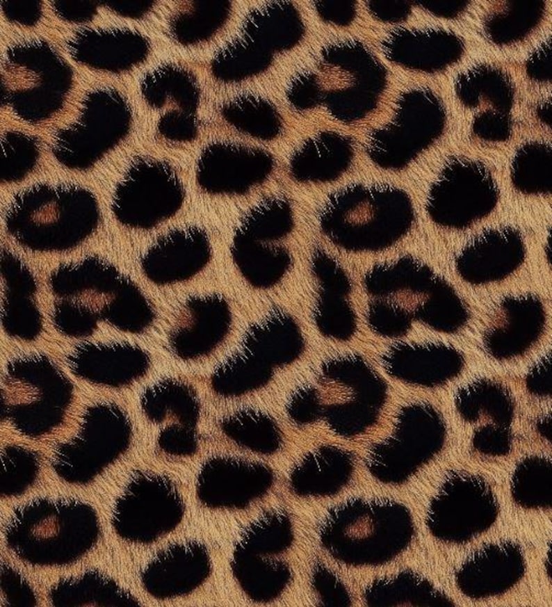 Pode incluir: Um padr&atilde;o sem costura de estampa de leopardo marrom e preto. A estampa apresenta um padr&atilde;o repetitivo de manchas pretas sobre um fundo marrom.
