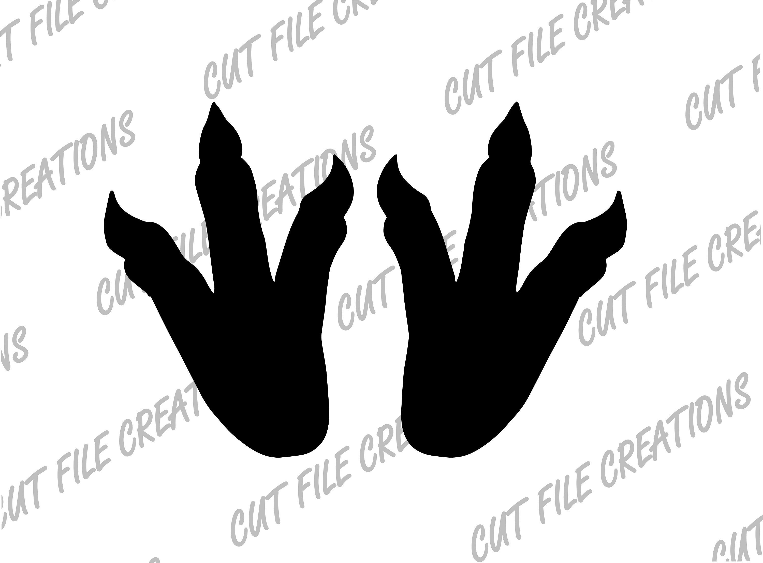 Dinosaurier Spuren SVG Dinosaurier Fuß Drucke SVG Cut - Etsy.de