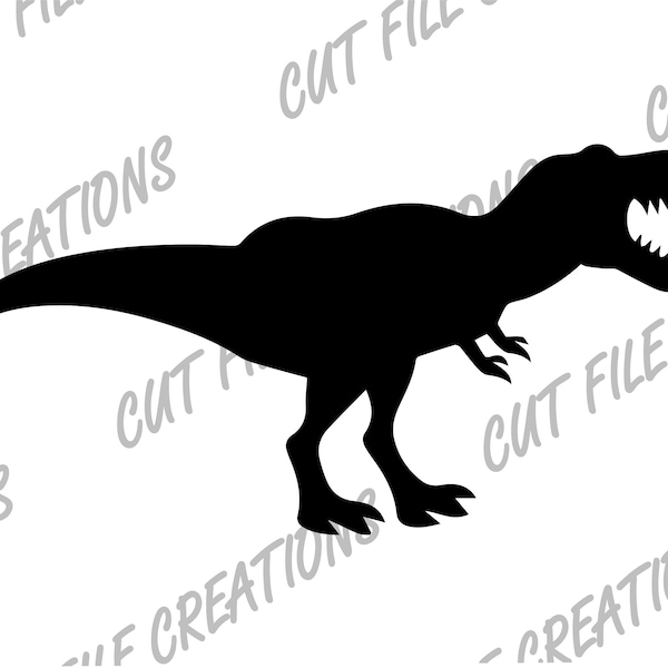 Dinosaur SVG, T-Rex SVG, Cut files for cricut, Silhouette, Glowforge, Sublimation Download, Digital, Prehistoric svg, dinosaur silhouette