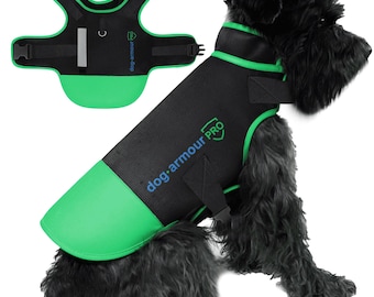 Pettorina protettiva per cani – Anti-morso, impermeabile e riflettente, accessorio di sicurezza per esterni – Verde