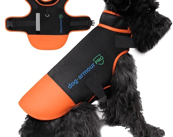 Pettorina protettiva per cani – Anti-morso, impermeabile e riflettente, accessorio di sicurezza per esterni – Arancione