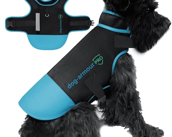 Protective Dog Harness Vest – Anti-Bite, Waterproof & Reflective Outdoor Safety Gear – Blue