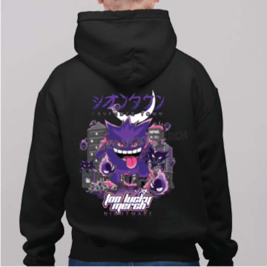 Gengar Hoodie Haunter Gastly Haunted Lavender Town Cool Graphic Shirt Hoodie Halloween Gaming Anime Tee Sweatshirt Etsy Canada