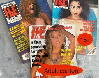 H&E International x3–health and efficiency naturist nudist magazines 90s