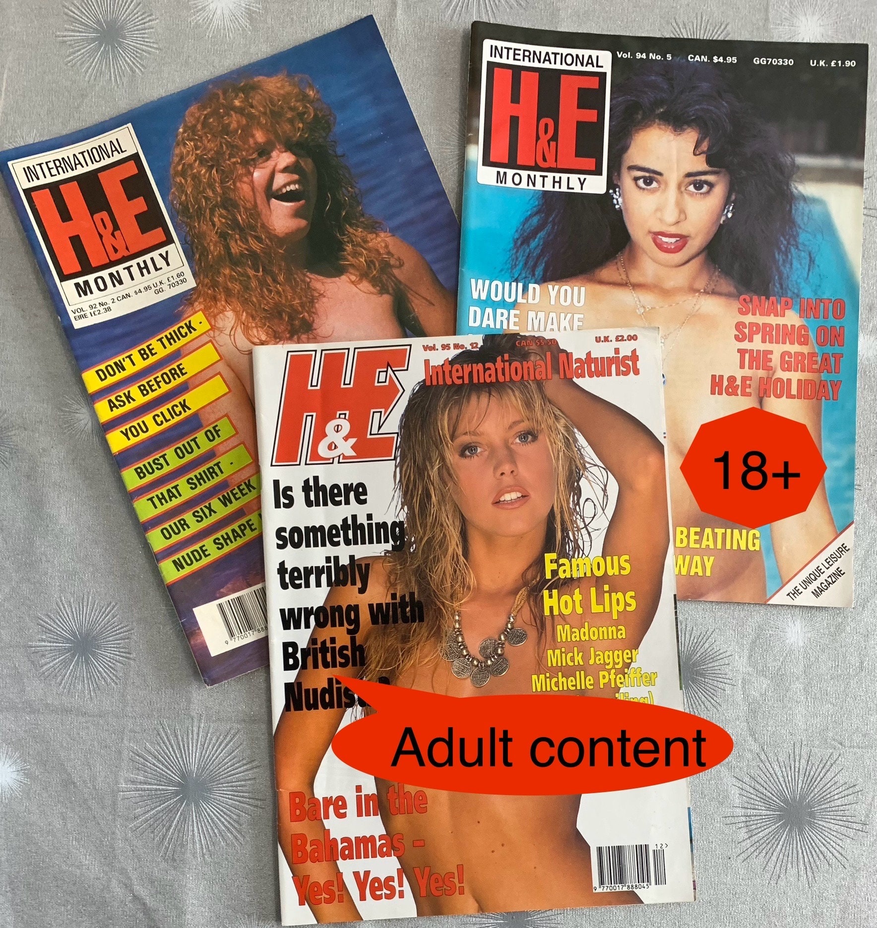 1970 nudist Magazine Scan H&E International X3health and Efficiency Naturist Nudist Magazines 90s -  Etsy