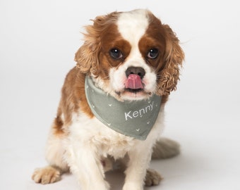 Personalized handmade dog bandana