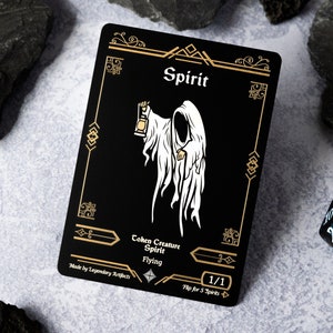 Stainless Steel Spirit Token — MTG Tokens for MTG Commander — mtg Custom Proxy, mtg Counter, mtg Alters