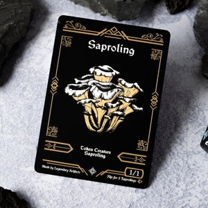 Stainless Steel Saproling Token for Magic the Gathering TCG