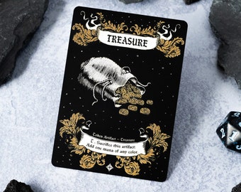 Stainless Steel Treasure Token for Magic the Gathering TCG