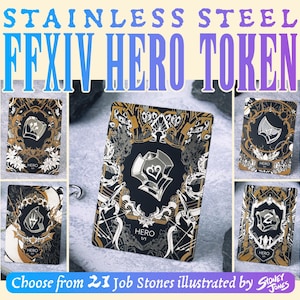 Customizable Stainless Steel Hero Token — Magic Token for MTG Commander— mtg Custom Proxy, mtg Counter, mtg Alters