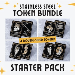 Build Your Own Stainless Steel Double Sided Token — MTG