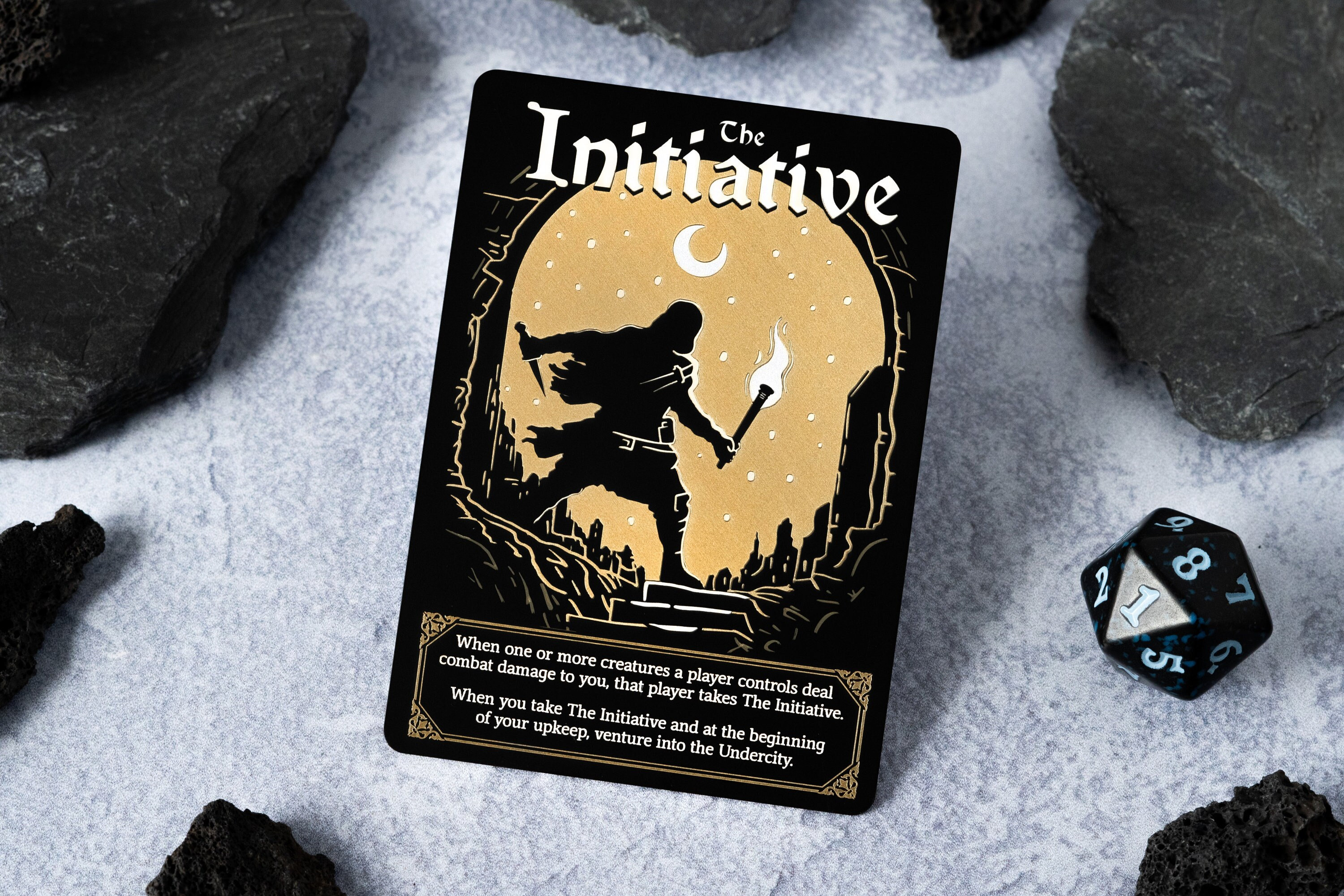 Stainless Steel the Initiative Token for Magic the Gathering TCG