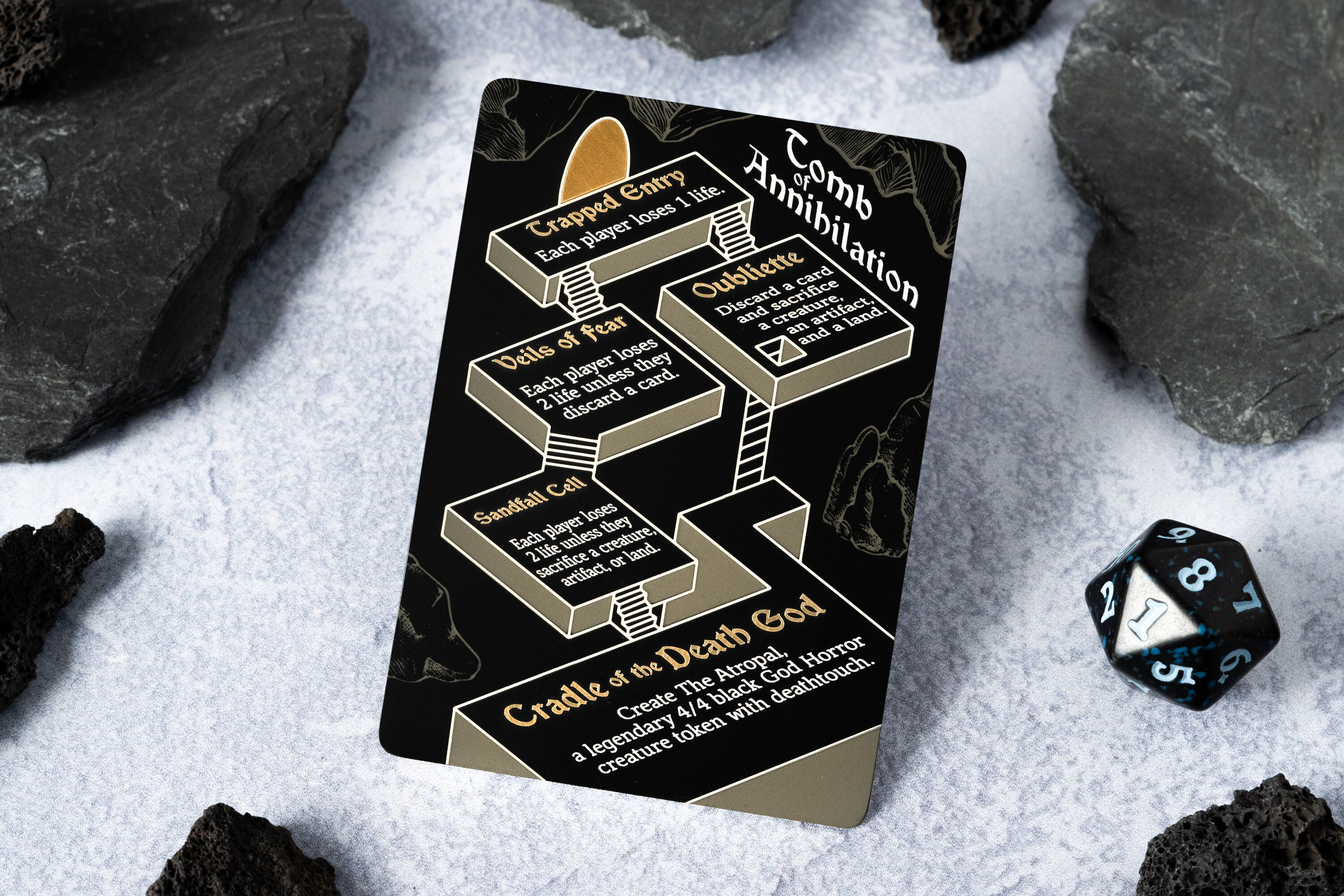 tomb of annihilation mtg card Magic The Gathering Tomb of Annihilation // The Atropal Token Collectible  Card : Amazon.co.uk: Toys & Games main image 1