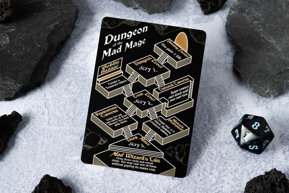 Stainless Steel Dungeon of the Mad Mage Token for Magic the