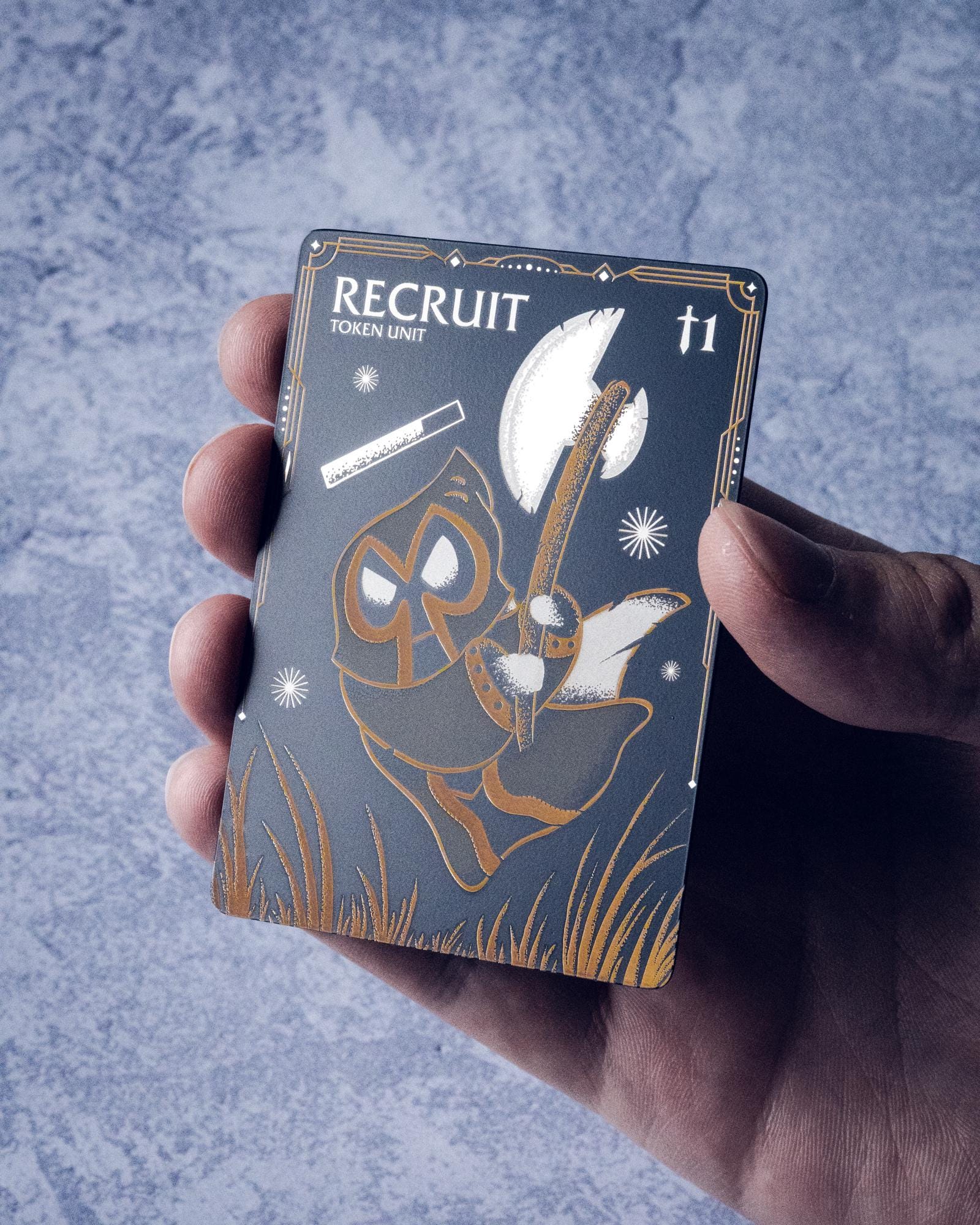 Stainless Steel Recruit Token for Riftbound TCG - Etsy