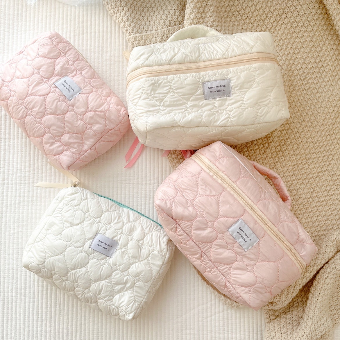 Small Makeup Bag, Make Up Bags with Zipper, Cute Makeup Pouch