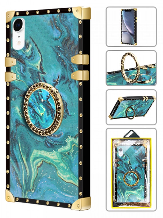 Designer Square Case Compatible with iPhone XR for Women, Luxury