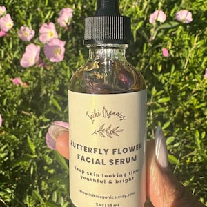 Butterfly Flower Facial Serum |  Rose Lavender & Butterfly Pea Facial Oil