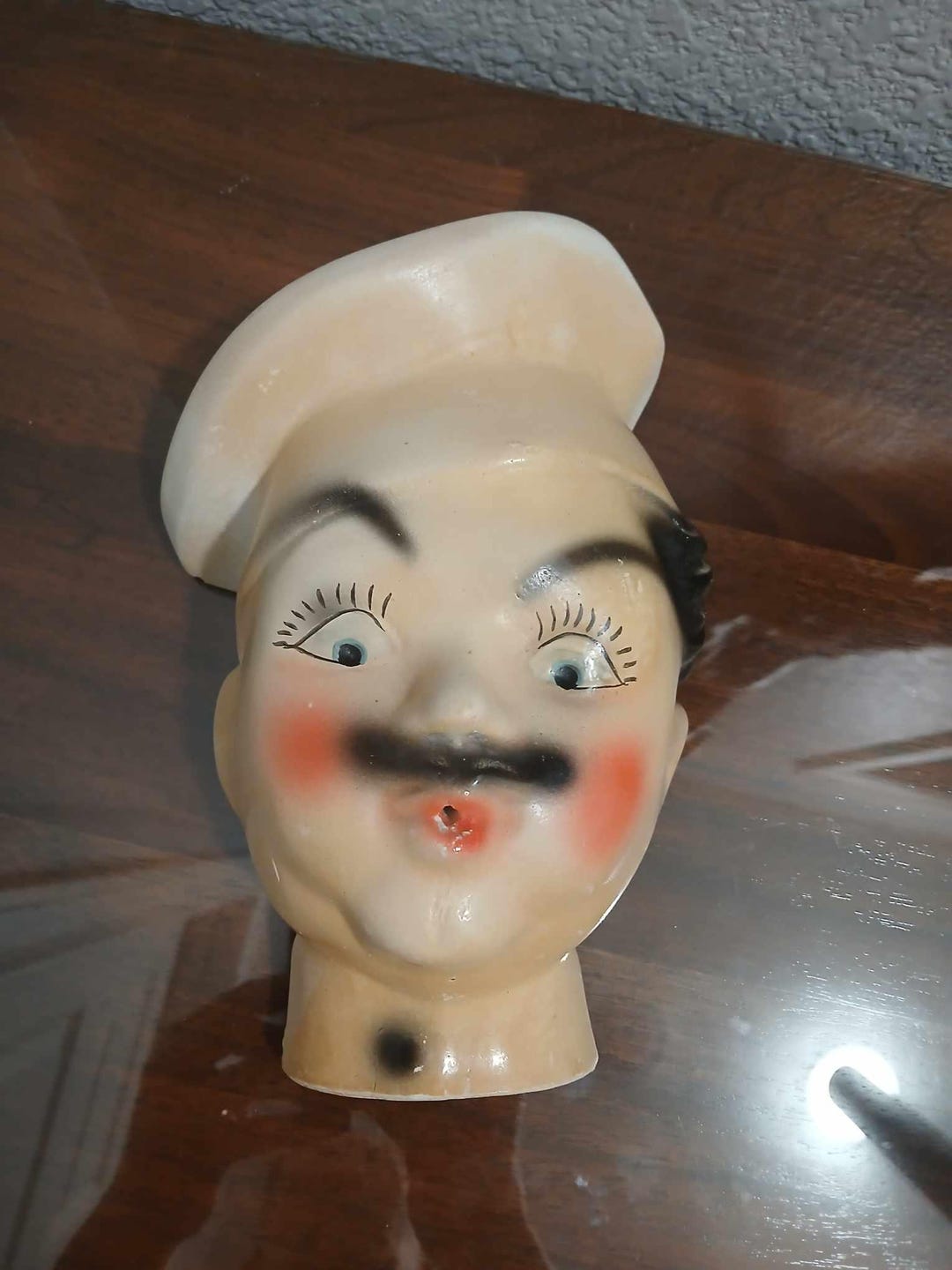 Vintage 1940's Chalkware French Chef String Dispenser - Etsy