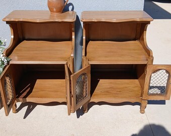 Vintage RARE Mid Century MCM 1970s Davis Cabinet Co French Country