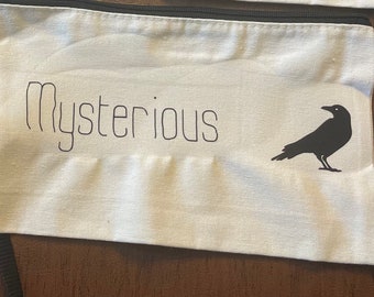 Mysterious Raven Wristlet Pouch