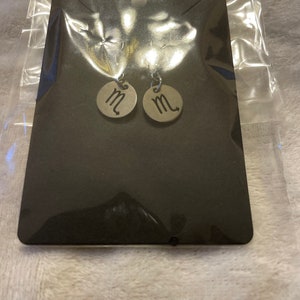 Scorpio Zodiac Earrings