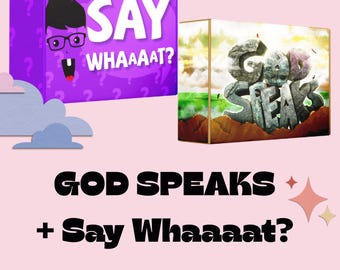 GOD SPEAKS + Say Whaaaat? Curriculum Bundle (not AI)