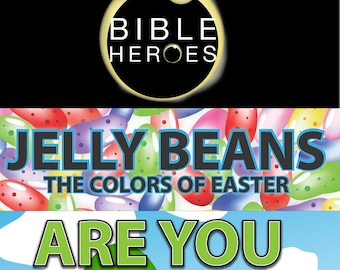 Bible Heroes Bundle | Easter Jelly Bean Lesson, Christian Kids Curriculum (Digital Download)