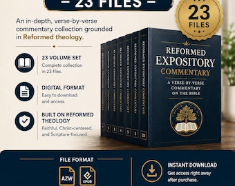 Reformed Expository Commentary Collection | 23 Files | AZW & EPUB | Bible Study Commentary | Digital Download