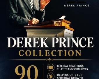 Derek Prince Collection Bundle | 90 Digital Files | AZW EPUB PDF Format | Bible Study Resources