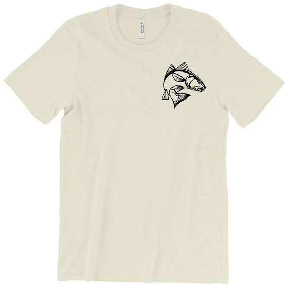 Fish T-shirt Beach Design Shirt Gift for Women Gift for Men Coastal Red  Fish T-shirt Fishing Shirt 