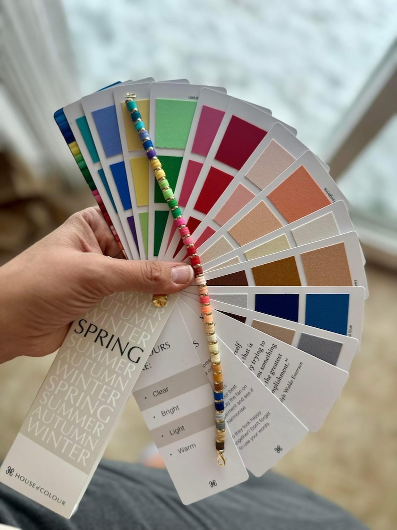 Spring Palette House of Colour Keychain - Etsy