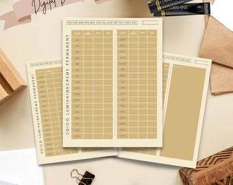 Lumishine Hair Color Inventory Digital Template - Joico Cream Supply Sheet