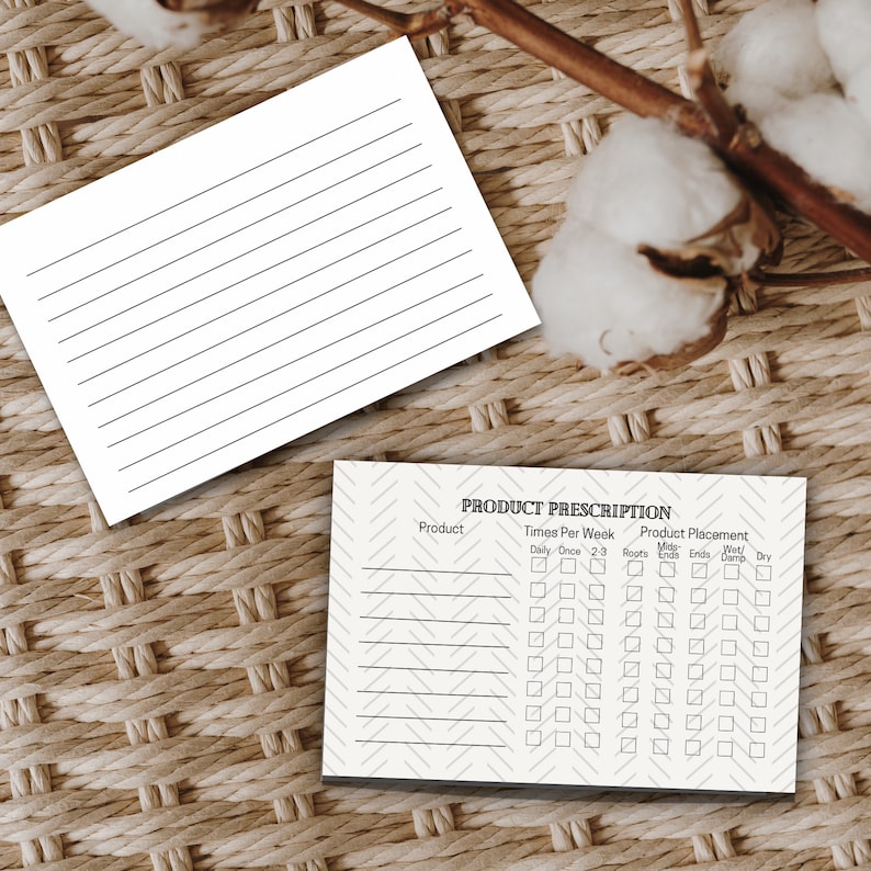 Salon Client Product Prescription Card Template (digital Download) - Etsy
