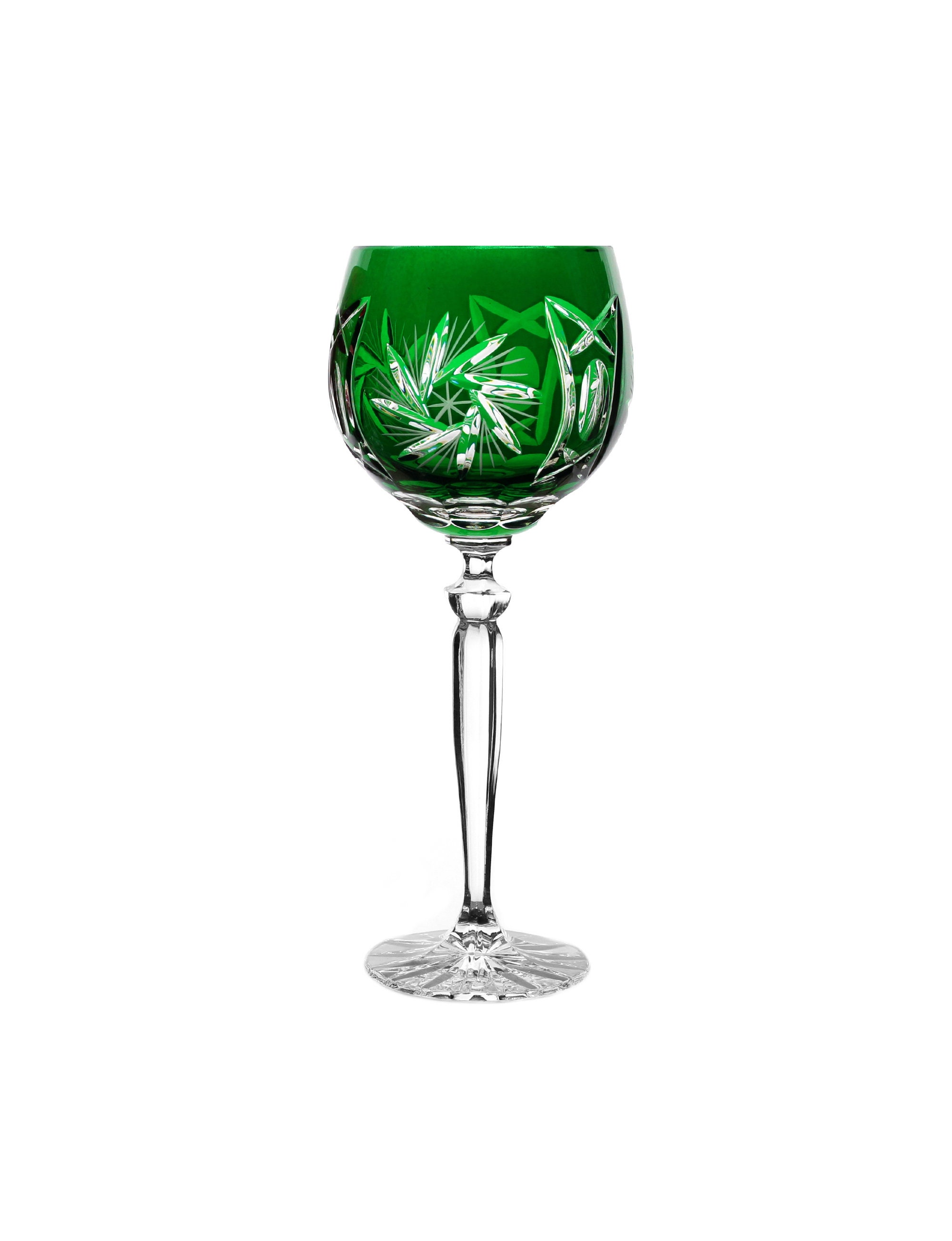 Anitacrystal Green Crystal Wine Glasses 300ml 6pcs Etsy