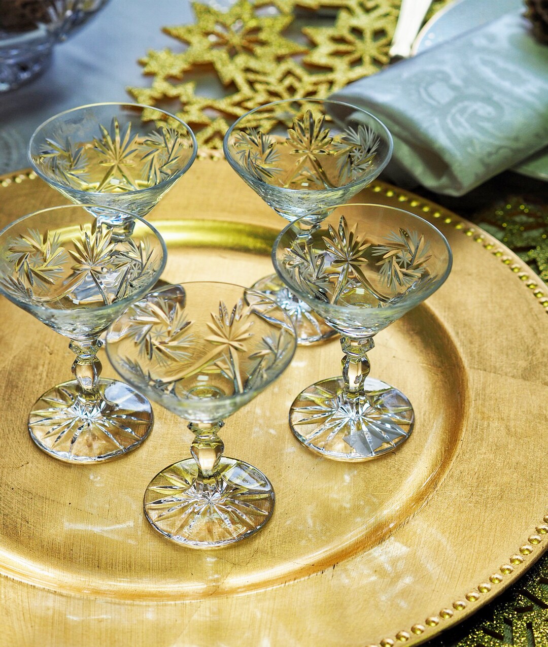 Anitacrystal Transparent Glasses for Liqueurs Eggnog Lead Etsy