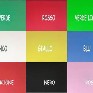5 Foglio Gomma Eva Tinta Unita 1 solo colore 40 x 60 cm. Fai da te Creativo