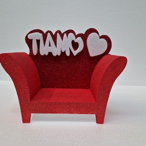 San Valentino Poltroncina Innamorati Ti Amo in Polistirolo 25x20x15 cm Festa degli Innamorati