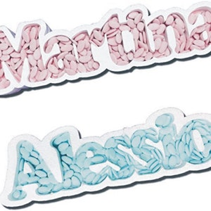 Porta Confetti Vassoio Scritta da Personalizzare in Polistirolo Altezza 15 cm immagine 3