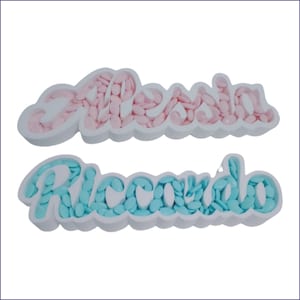 Porta Confetti Vassoio Scritta da Personalizzare in Polistirolo Massimo 50 cm. Altezza 15 cm. Massimo 10 Lettere