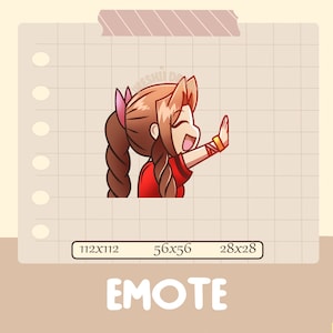 Aerith high five Twitch emote