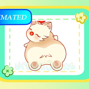 Animated Moogle Butt Booty Shake Wiggle Jiggle Twitch Emote Etsy